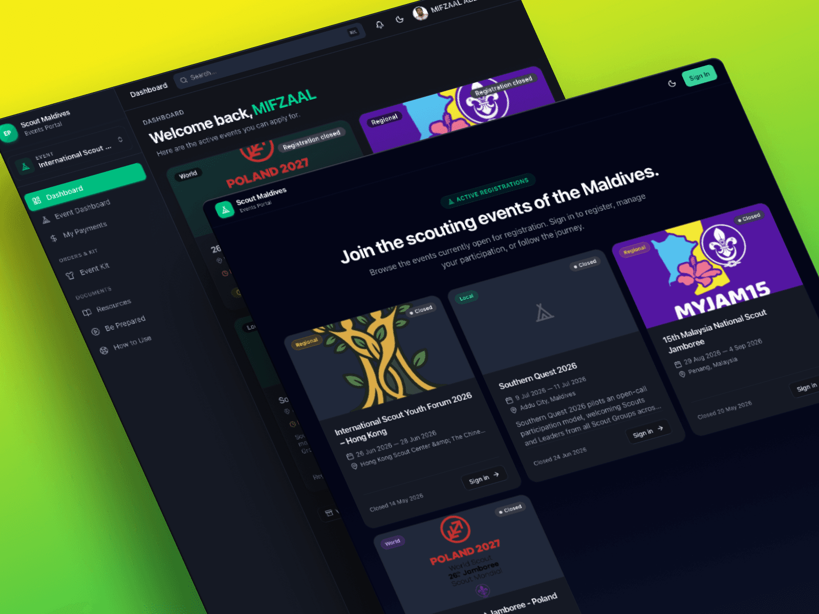 Events Portal | ScoutsMv